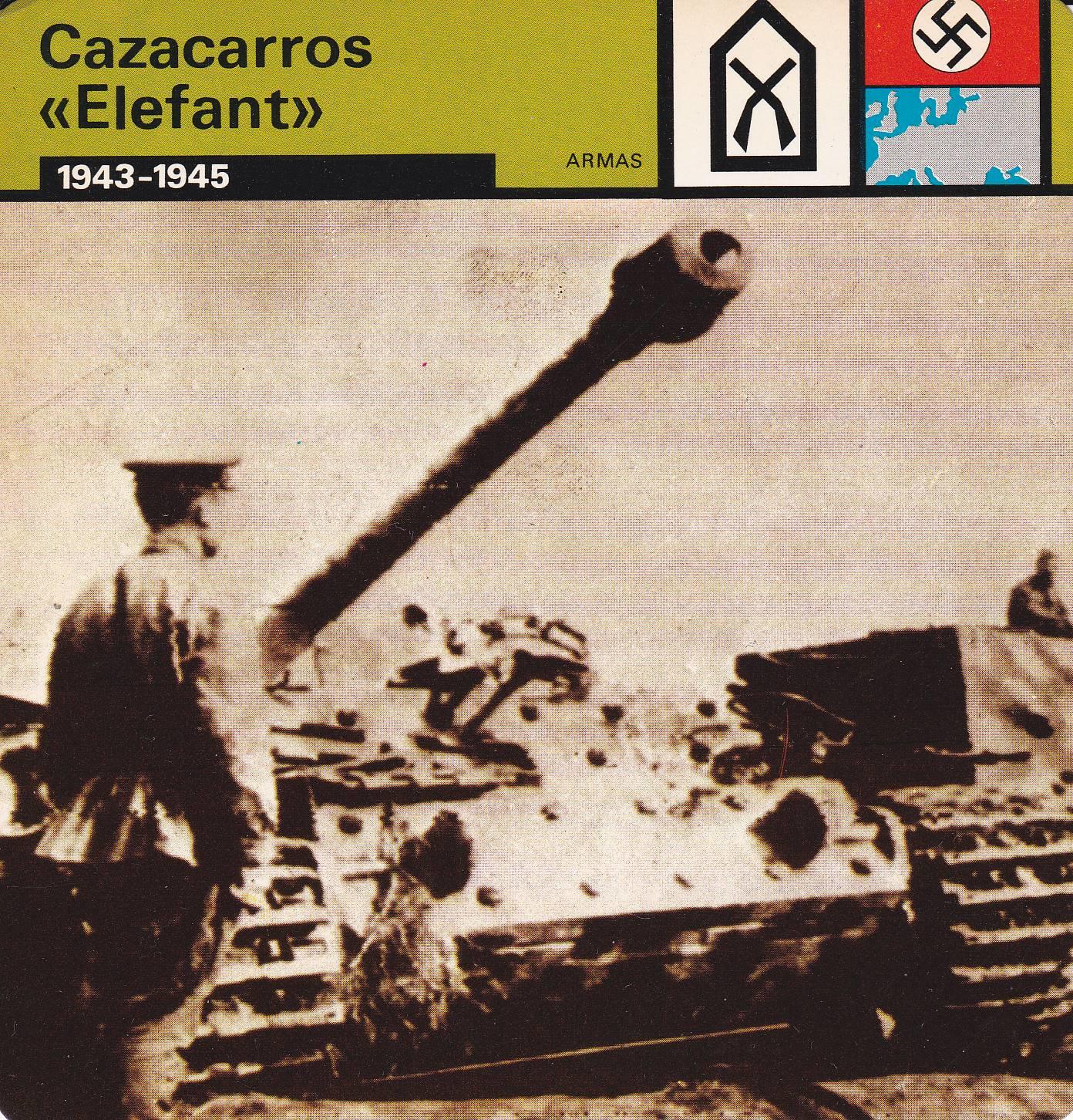 FICHA ARMAS 397: CAZACARROS ELEPHANT. 1943-1945