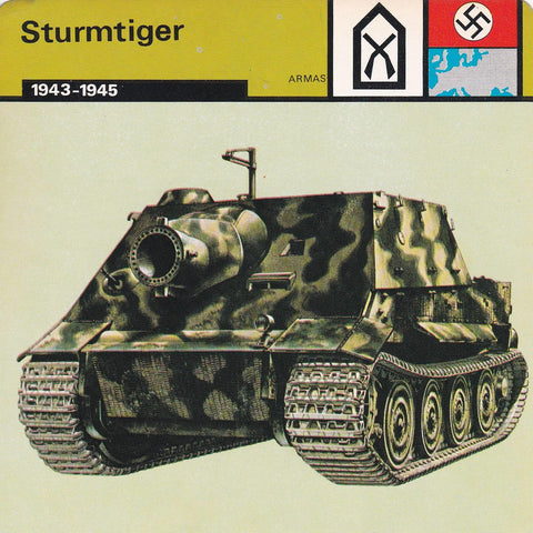 FICHA ARMAS 400: STURMTIGER. 1943-1945