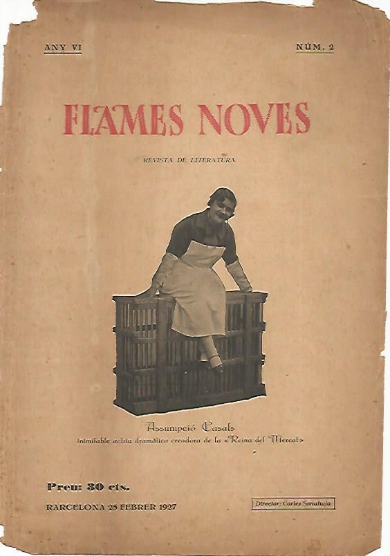 LAMINA 12916: Portada de la revista Flames Noves del 25 de febrero de 1927