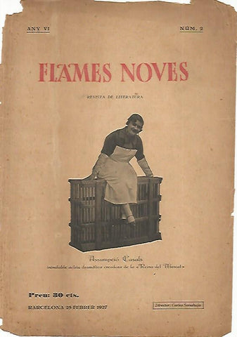 LAMINA 12916: Portada de la revista Flames Noves del 25 de febrero de 1927