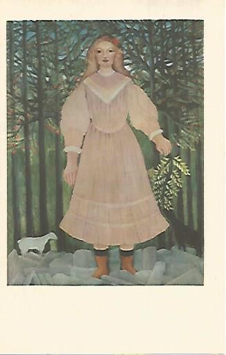 LAMINA 12937: Muchacha en un bosque