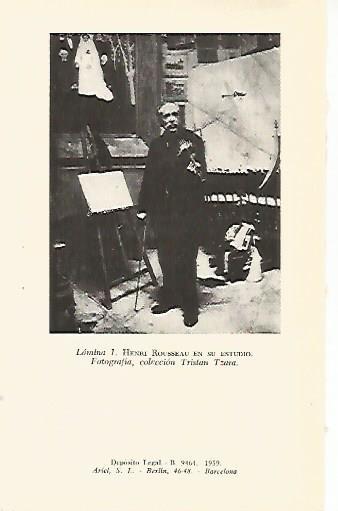 LAMINA 12952: Henri Rousseau en su estudio