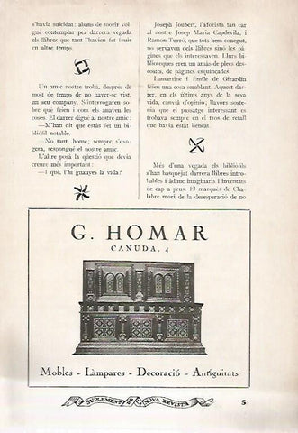 LAMINA 12956: Publicidad de G. Homar en calle Canuda de Barcelona