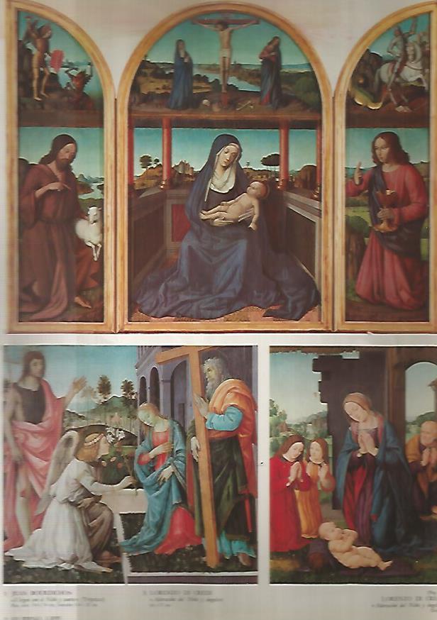 LAMINA 12981: Obras de J. Bourdichon F. Lippi y Lorenzo di Credi