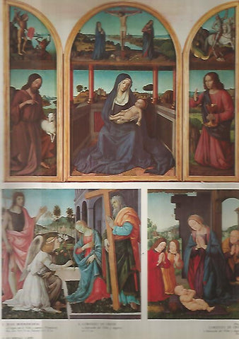 LAMINA 12981: Obras de J. Bourdichon F. Lippi y Lorenzo di Credi