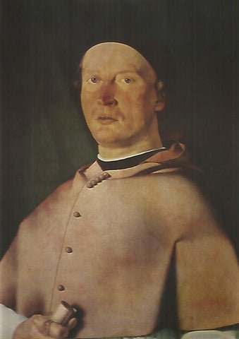 LAMINA 12985: Retrato de Bernardo de Rossi por Lorenzo Lotto