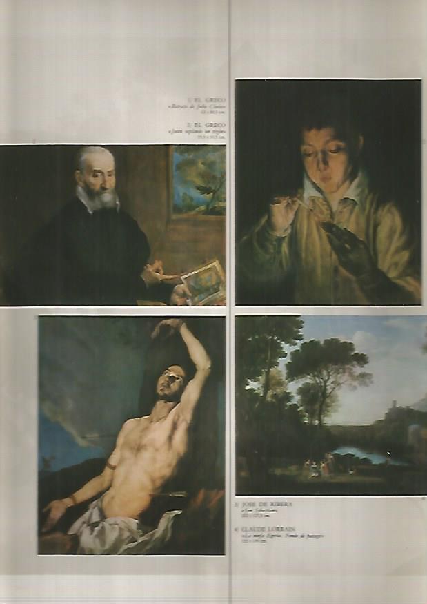 LAMINA 12997: Obras de Jose de Ribera El Greco y C. Lorrain