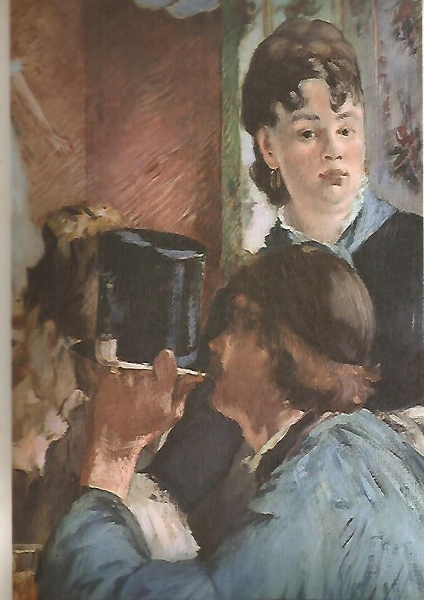 LAMINA 13008: Detalle de La Serveuse de Bocks por Manet
