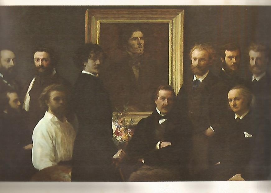 LAMINA 13013: Homenaje a Delacroix por Fantin-Latour