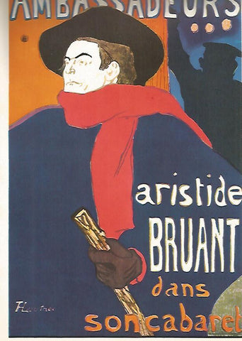 LAMINA 13026: Cartel de Aristidel Bruant por Toulousse Lautrec