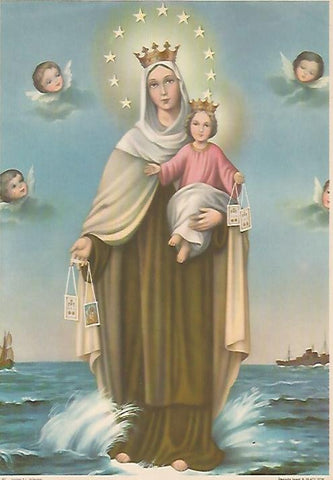 LAMINA 13050: La Virgen del Carmen numero 82