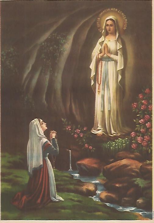 LAMINA 13057: LA Virgen de Lourdes