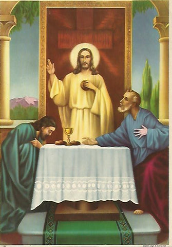 LAMINA 13064: Cristo y santos numero 125