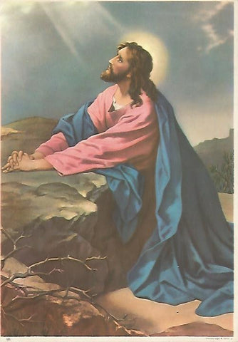 LAMINA 13067: Jesus rezando numero 121