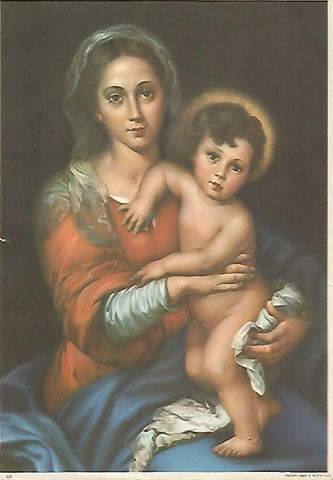 LAMINA 13070: La Virgen y el Niño numero 122