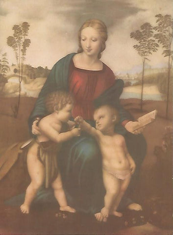 LAMINA 13090: La Virgen el Niño y San Juan