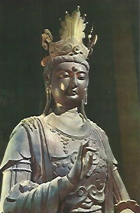 POSTAL A0357: Estatuas del Templo Hua Yan. Ta tong