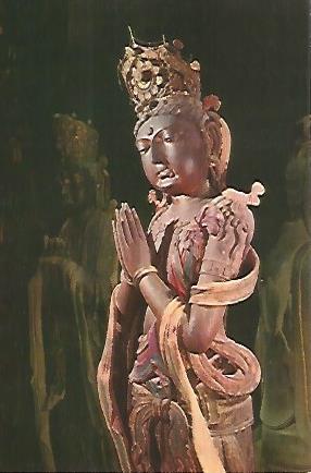 POSTAL A0359: Estatua segunda del Templo Hua Yan. Ta tong