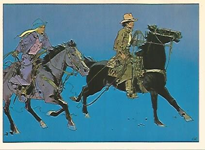 POSTAL A0394: Blueberry: La chevauchee