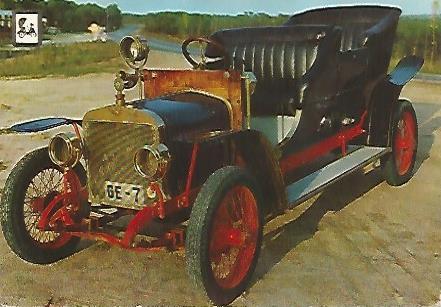 POSTAL A0437:  Coleccion Coches de Epoca. Hispano Suiza 16 HP modelo 44.