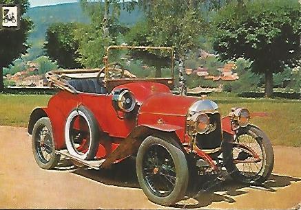 POSTAL A0441:  Coleccion Coches de Epoca. Philos 1914
