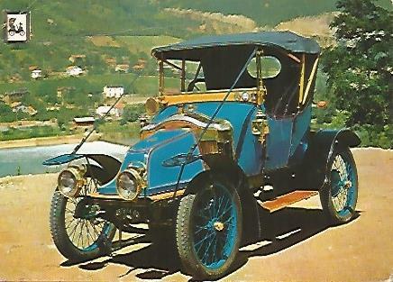 POSTAL A0465:  Coleccion Coches de Epoca. Clement Bayard 1913