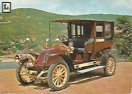 POSTAL A0471:  Coleccion Coches de Epoca. Renault 1908