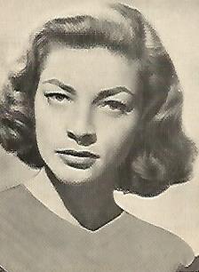 POSTAL A0498: Lauren Bacall obsequio de la Revista Florita