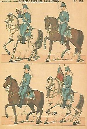 POSTAL A0516: Serie Exposicion Memoria Militar de España. Cazadores