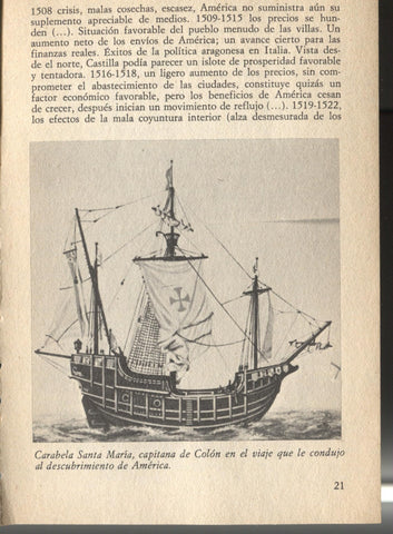 Lamina 01: Historia de España: Carabela Santa Maria