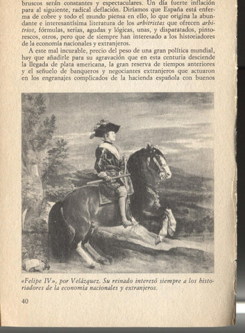 Lamina 06: Historia de España: Felipe IV por Velazquez