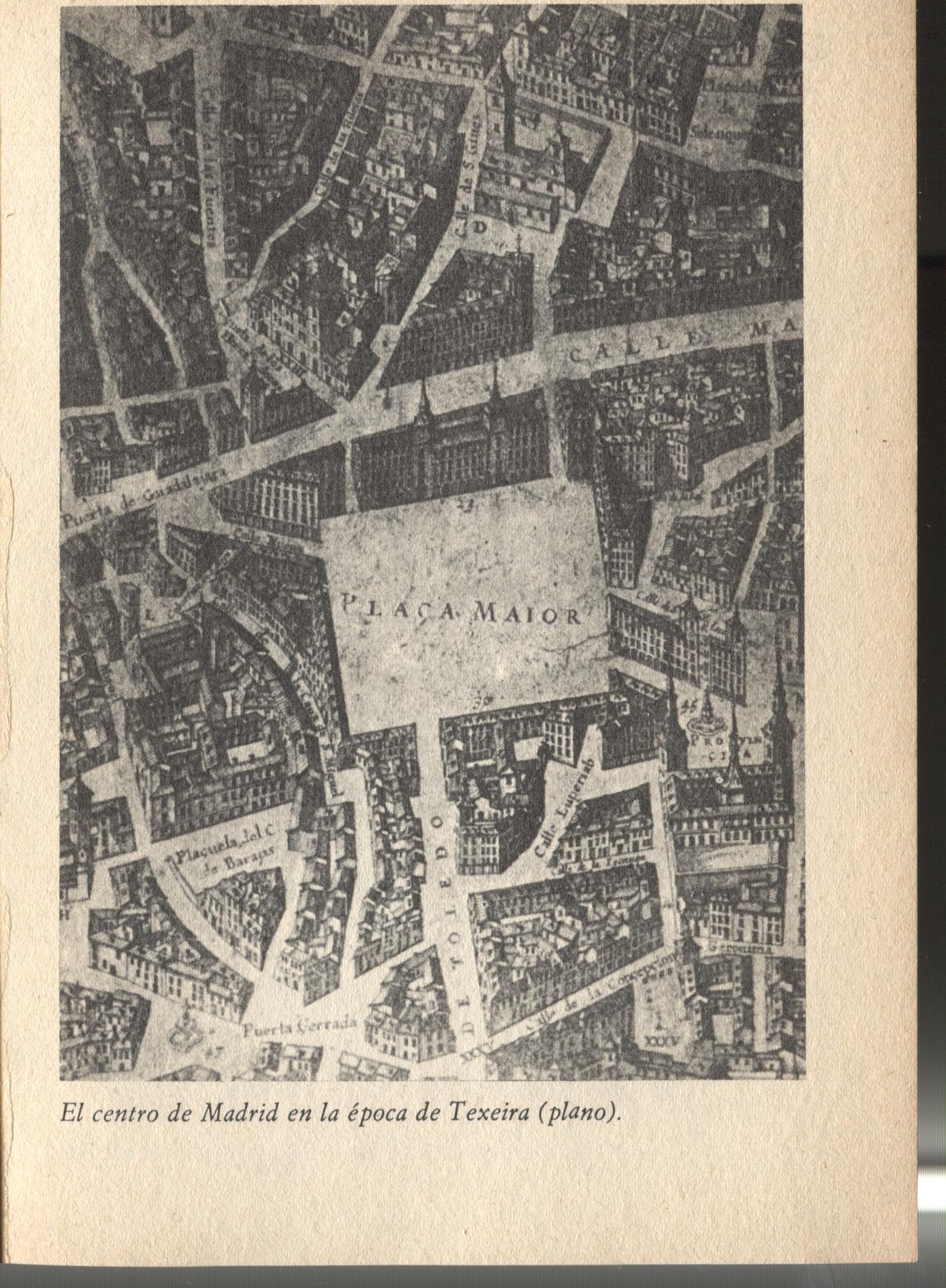 Lamina 10/11: Historia de España: el centro de Madrid en la epoca de Texeira y Plano Barcelona fines siglo XVII