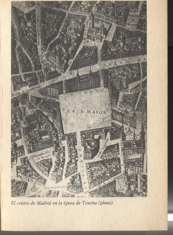 Lamina 10/11: Historia de España: el centro de Madrid en la epoca de Texeira y Plano Barcelona fines siglo XVII