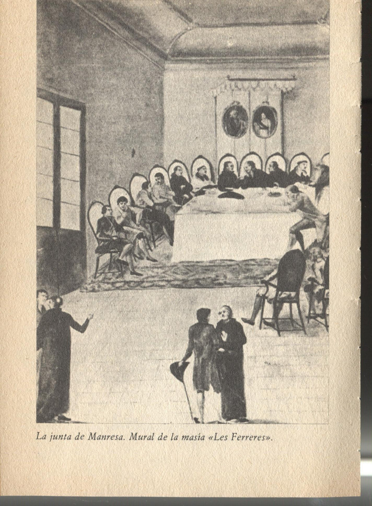 Lamina 28: Historia de España: Mural en la masia Les Ferreres de La Junta de Manresa