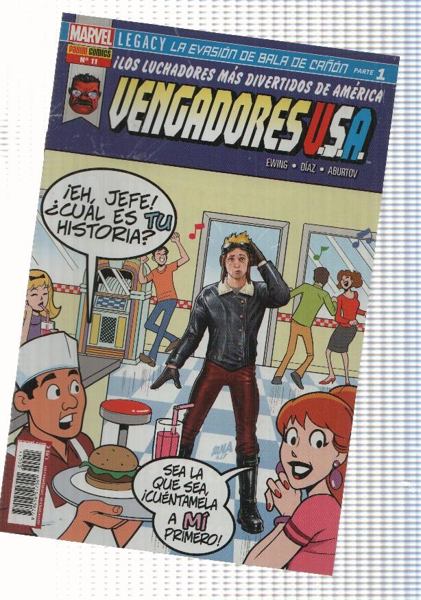 Vengadores USA num. 11 (num 2 interior) año 2, 2018 - La evasion de Bala de Cañon parte 1: Eh, donde estas, carabicho