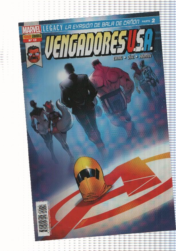 Vengadores USA num. 12 (num 2 trasera) año 2, 2018 - La evasion de Bala de Cañon parte 2