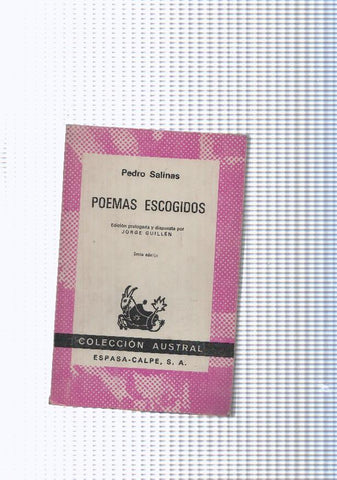 Coleccion Austral num. 1154: Poemas escogidos de Pedro Salinas