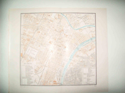 LAMINA ESPASA 31757: Mapa de la ciudad de Turin