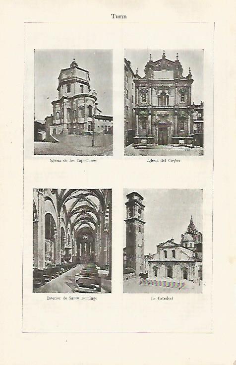 LAMINA ESPASA 31759: Iglesias y catedral de Turin