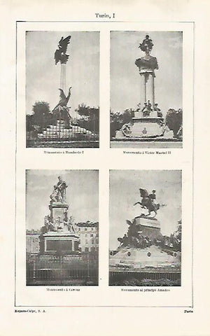LAMINA ESPASA 31760: Monumentos en Turin