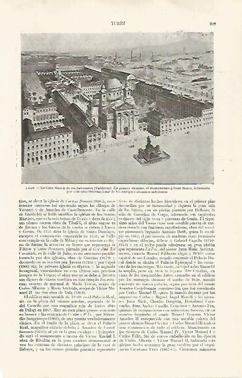 LAMINA ESPASA 31761: Casa de los Salesianos en Turin