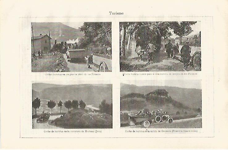 LAMINA ESPASA 31769: Coches turistas en los Pirineos
