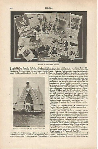 LAMINA ESPASA 31773: Palacio del turismo en la Exposicion de Grenoble