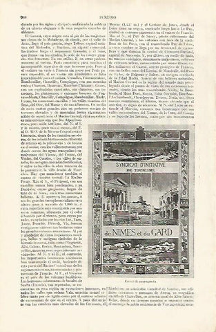 LAMINA ESPASA 31786: Cartel de publicidad de Nimes 