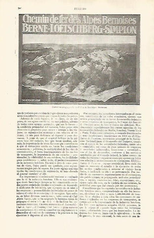 LAMINA ESPASA 31793: Publicidad de los Alpes Suizos