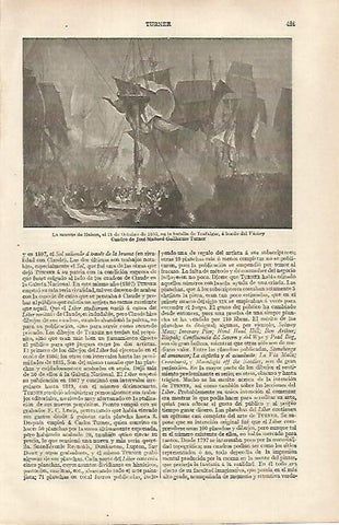 LAMINA ESPASA 31796: La muerte de Nelson por Turner