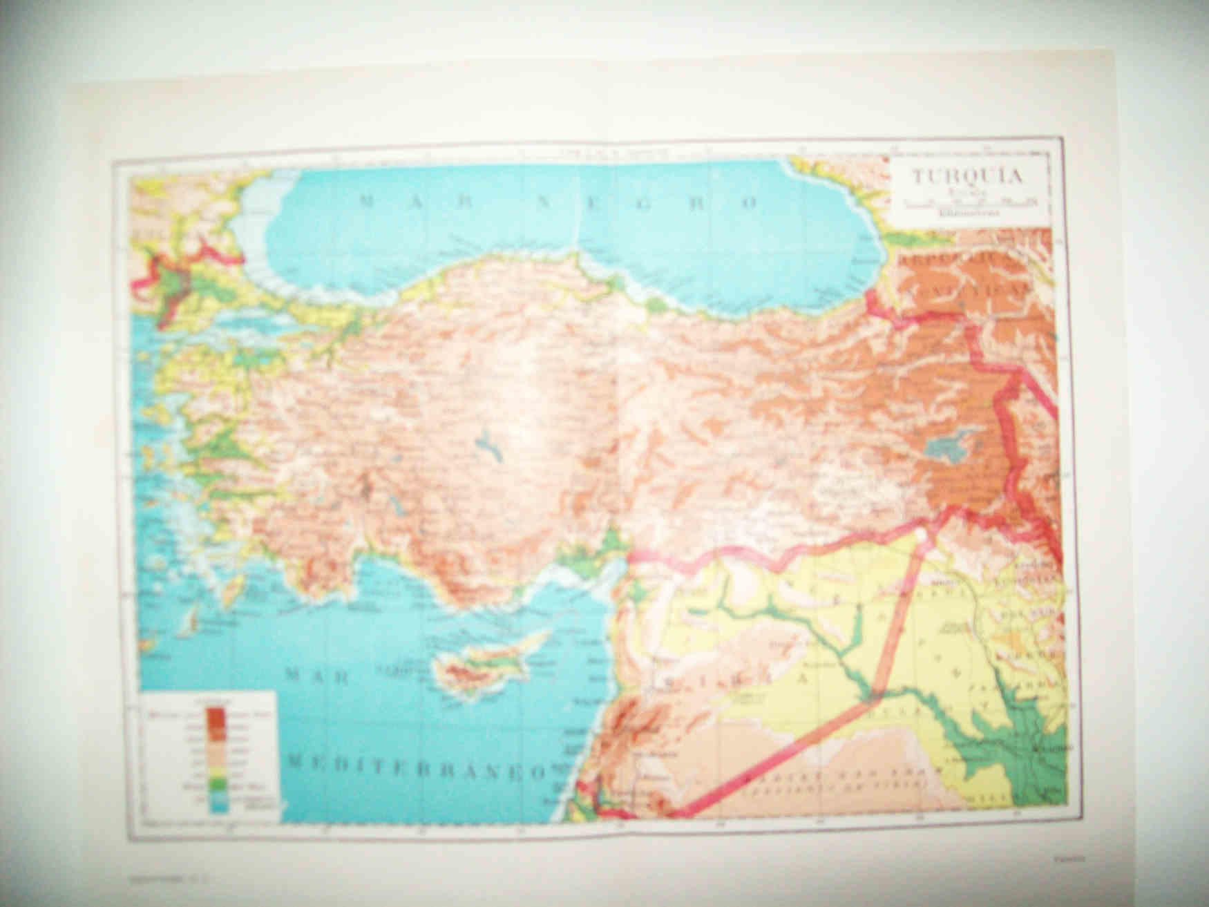LAMINA ESPASA 31800: Mapa de Turquia