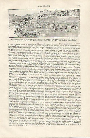 LAMINA ESPASA 31818: Situacion de la tumba de Tutankhamon en el Valle de los Reyes