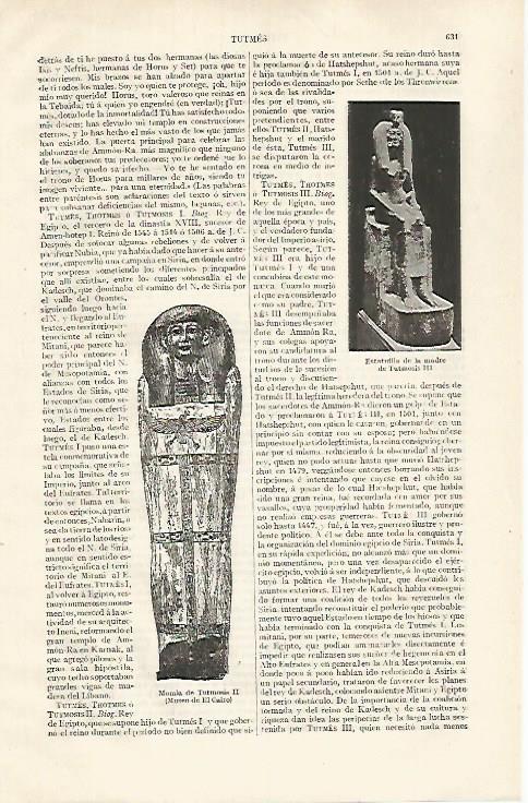 LAMINA ESPASA 31825: Estatuilla de Tutmosis III