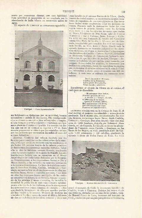 LAMINA ESPASA 31836: Ayuntamiento de Ubrique Cadiz